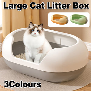 Large Cat Litter Box with Side Door Easy Access & Durable Design