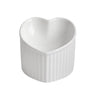 Heart-Shaped Ceramic Pet Bowl Elevated Cat & Small Dog Feeding Dish