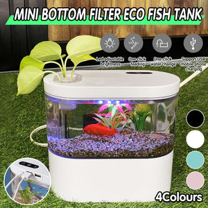 Eco-Friendly Mini Self-Circulating Small Fish Tank Desktop Aquarium