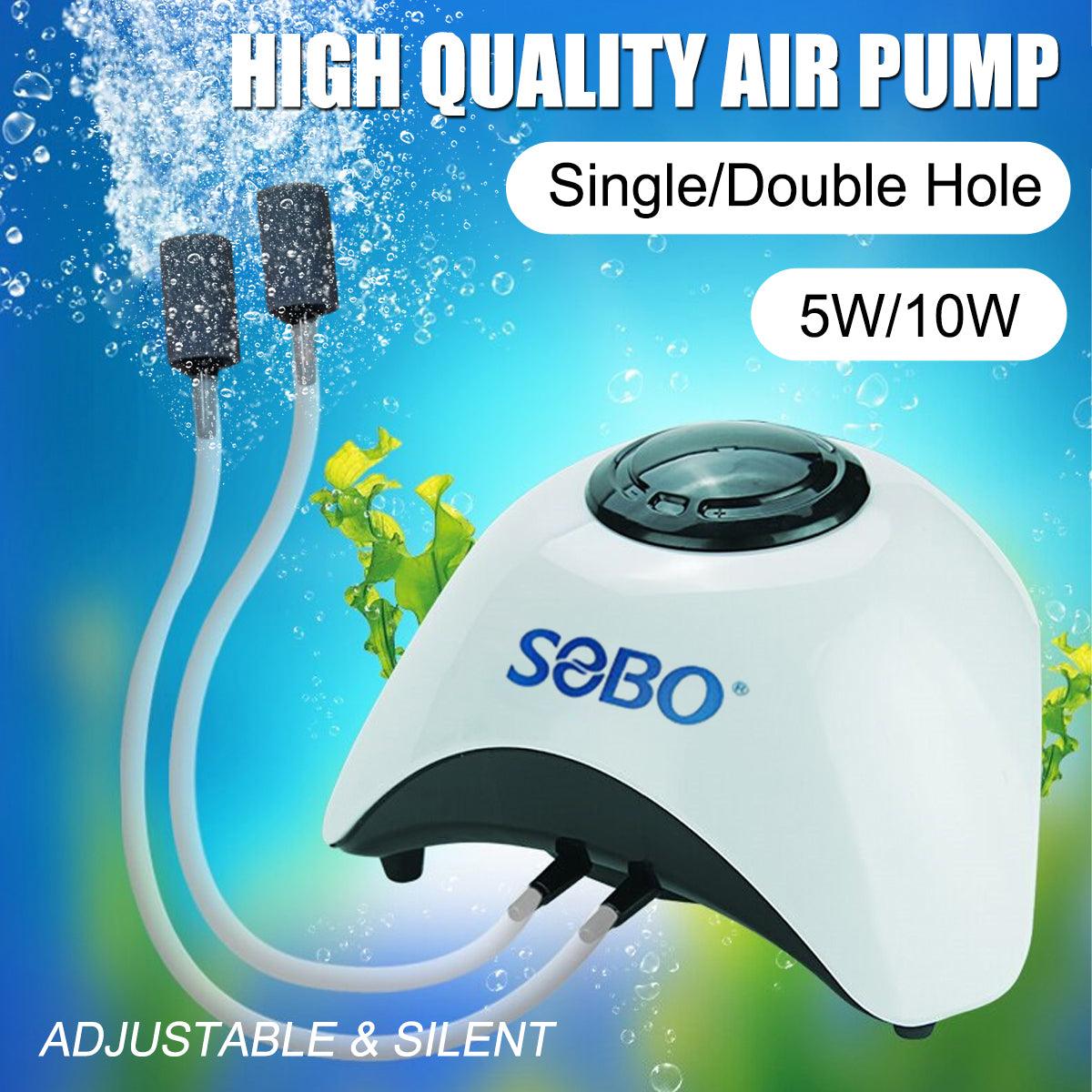 Aquarium Oxygen Pump Quiet Adjustable Bubbler for Fish Tank