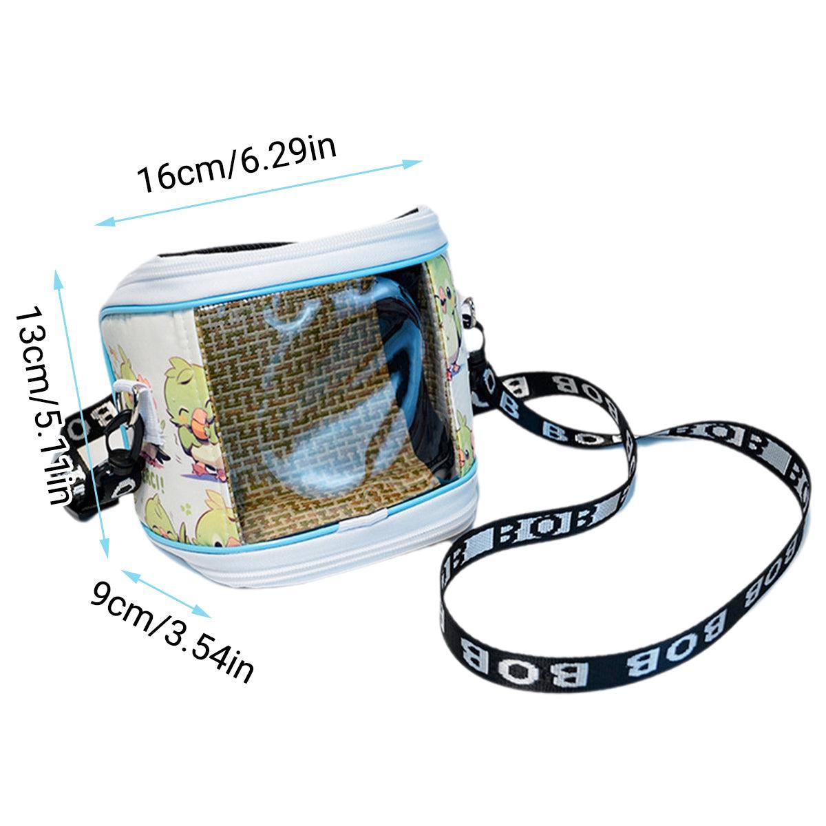 Portable Parrot Travel Carrier Transparent & Breathable Bird Bag