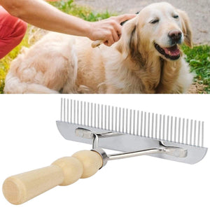 Pet Brush Hair Comb Grooming Rake Comb Dogs and Cats Shedding Deshedding Tool