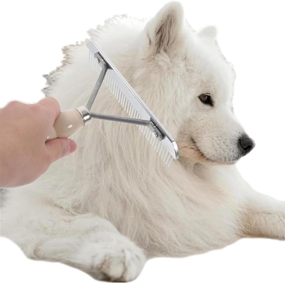 Pet Brush Hair Comb Grooming Rake Comb Dogs and Cats Shedding Deshedding Tool