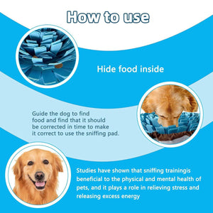 Interactive Snuffle Mat for Dogs Slow Feeding and Mental Stimulation