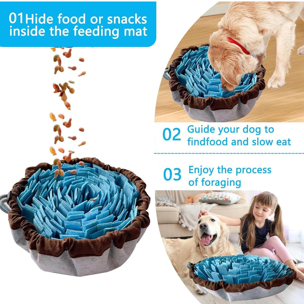 Interactive Snuffle Mat for Dogs Slow Feeding and Mental Stimulation