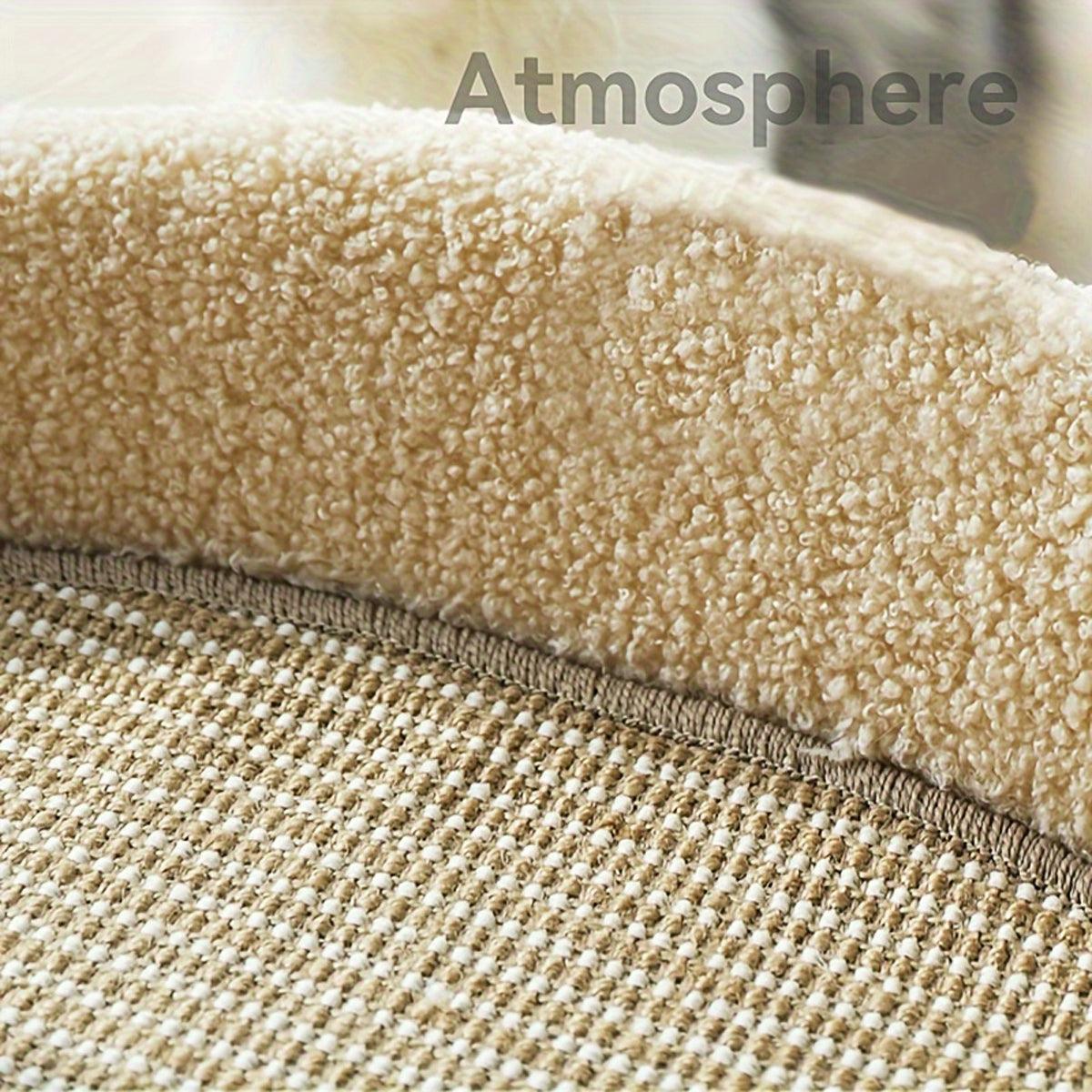 Sisal Cat Scratching Board with Cozy Velvet Nest