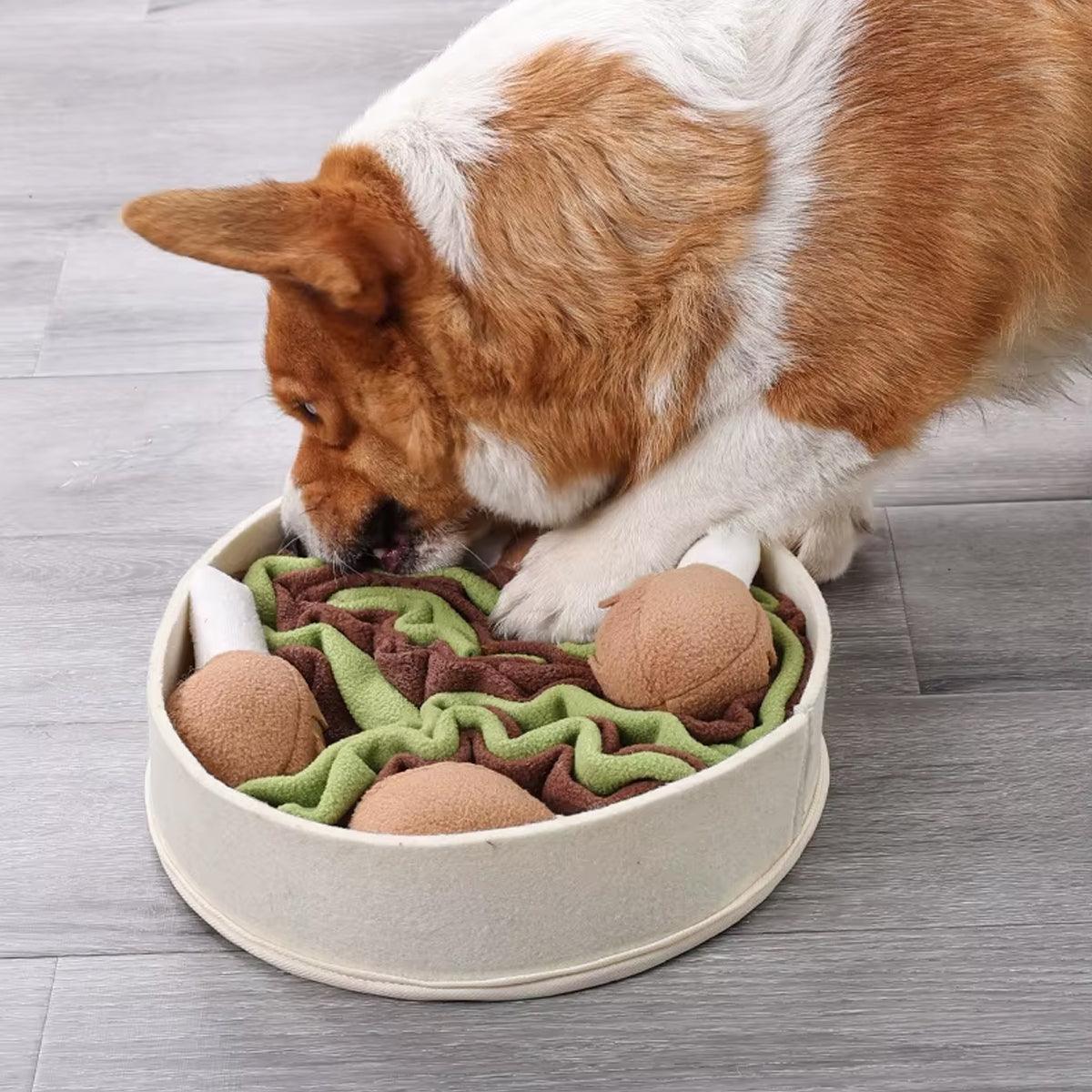 Chicken Leg Bucket Puzzle Toy Interactive Snuffle & IQ Training for Dogs