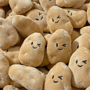 20PCS Plush Squeaky Potato Cat Toys