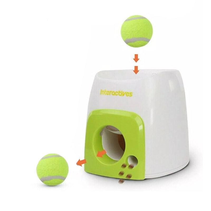 Automatic Ball Roll Out Launcher Pet Dog Machine Toys Interactive Tennis Thrower