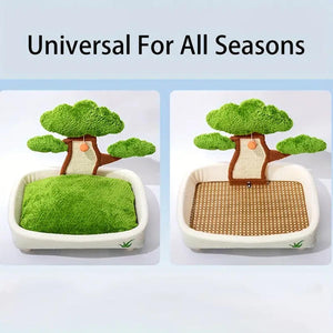 Pine Tree Shape Cat Scratching Board Wear-Resistant Removable Washable Cat Bed