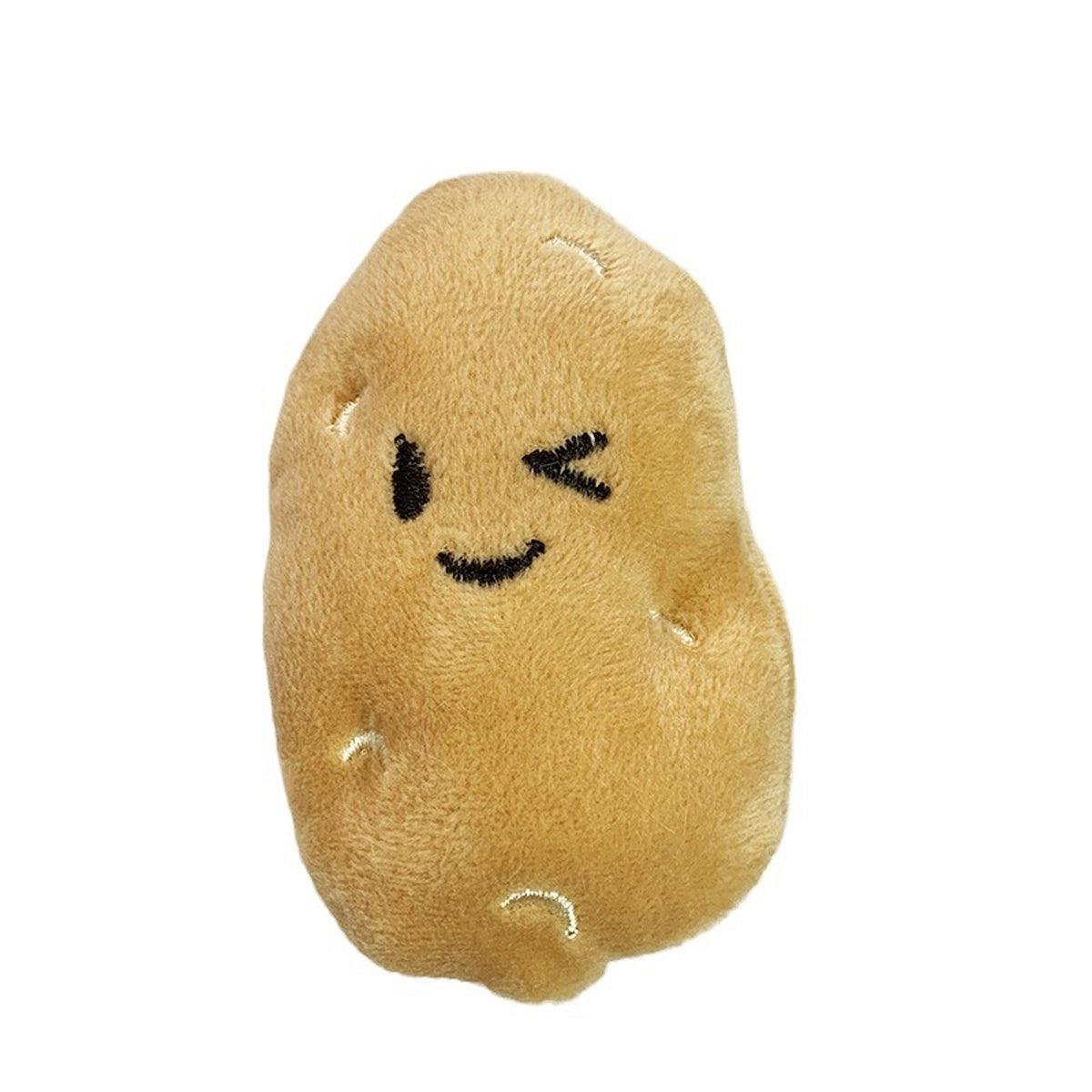 20PCS Plush Squeaky Potato Cat Toys