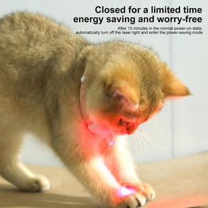 Collar Laser Teaser Interactive Cat Toy Pet Teasing Laser for Fun Play Exercise