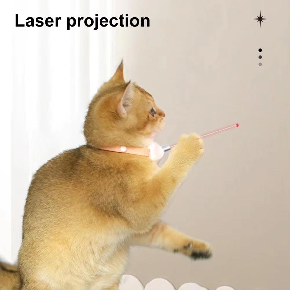 Collar Laser Teaser Interactive Cat Toy Pet Teasing Laser for Fun Play Exercise