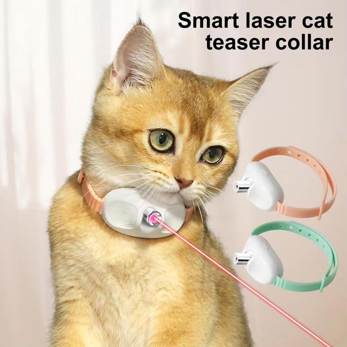 Collar Laser Teaser Interactive Cat Toy Pet Teasing Laser for Fun Play Exercise