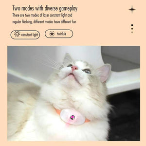 Collar Laser Teaser Interactive Cat Toy Pet Teasing Laser for Fun Play Exercise