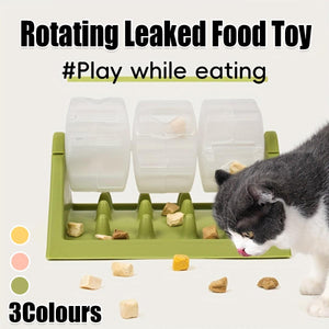 Roller Slow Feeder Toy Interactive Food Dispenser for Dogs & Cats