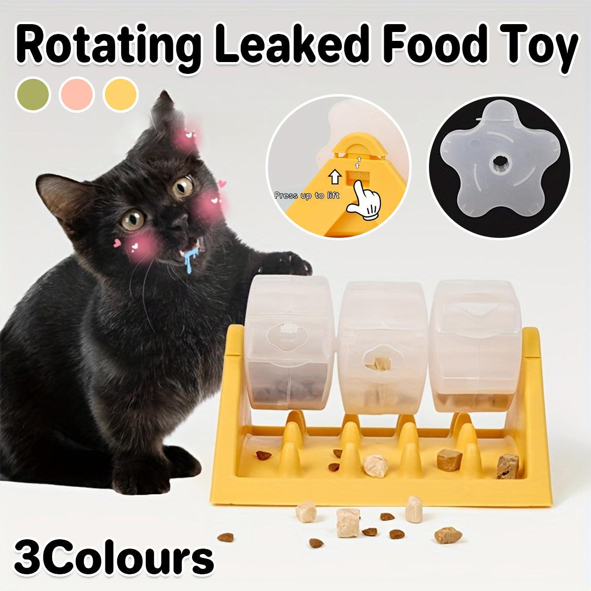 Roller Slow Feeder Toy Interactive Food Dispenser for Dogs & Cats