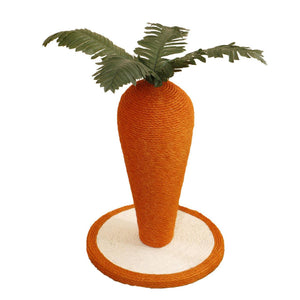 Carrot Sisal Cat Scratching Post Durable Eco-friendly Scratch Toy