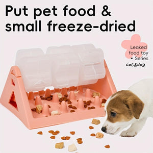 Roller Slow Feeder Toy Interactive Food Dispenser for Dogs & Cats