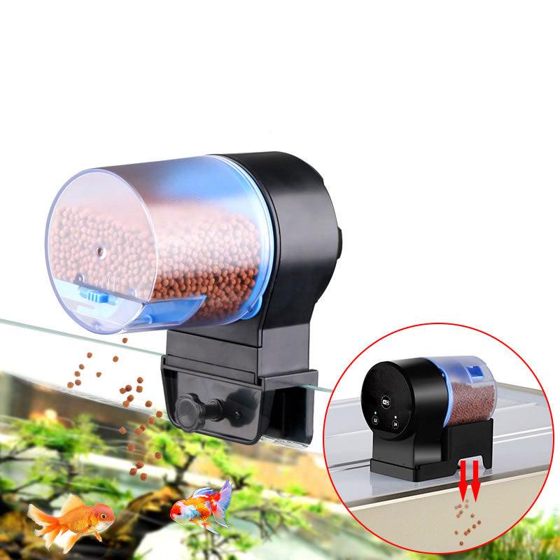 Convenient Aquarium Feeder for Timed and Manual Fish Feeding