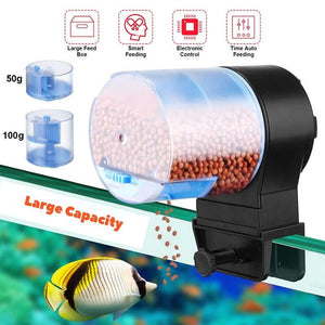 Convenient Aquarium Feeder for Timed and Manual Fish Feeding