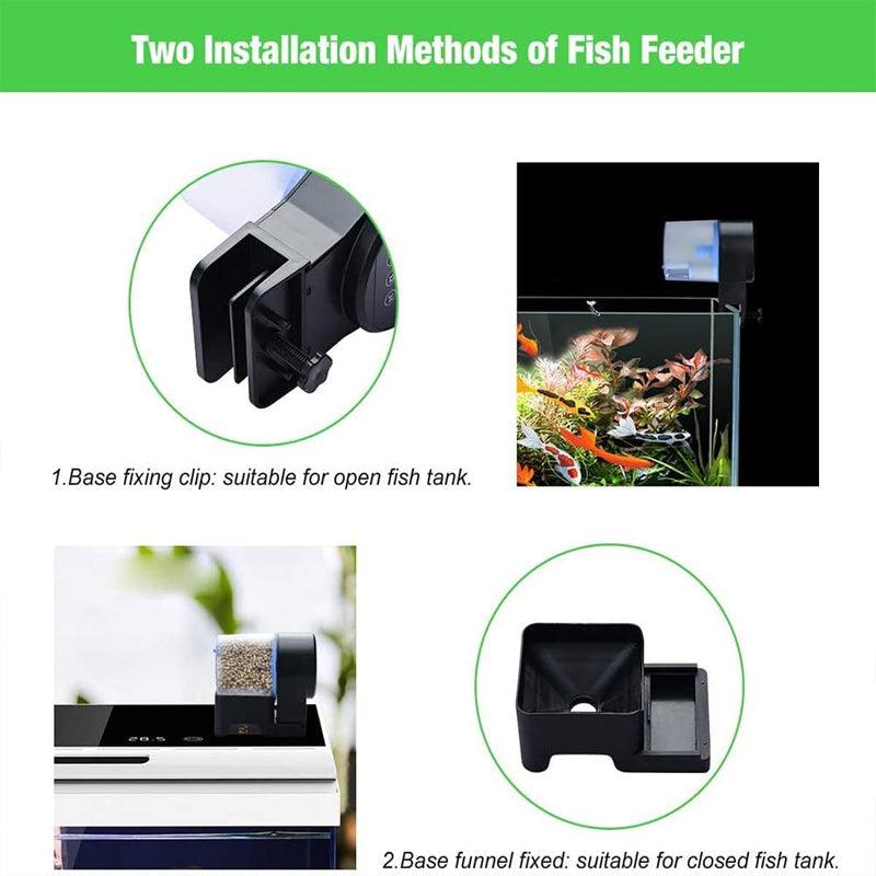 Convenient Aquarium Feeder for Timed and Manual Fish Feeding