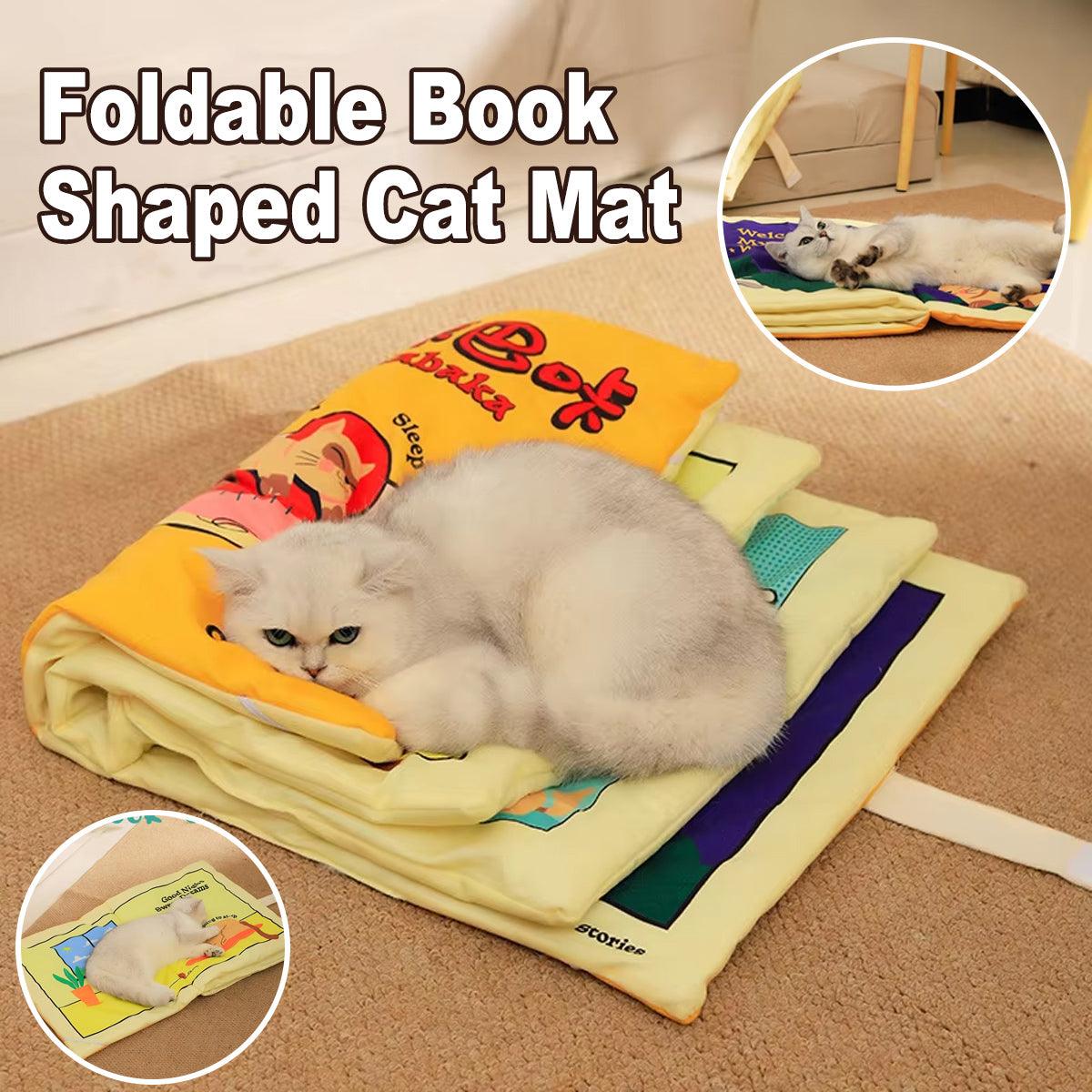 Cat Book Cat Mat Foldable Cat Nest Pet Sleeping Mat Cat Toy Fun Flip Pet Nest