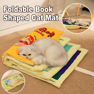 Cat Book Cat Mat Foldable Cat Nest Pet Sleeping Mat Cat Toy Fun Flip Pet Nest