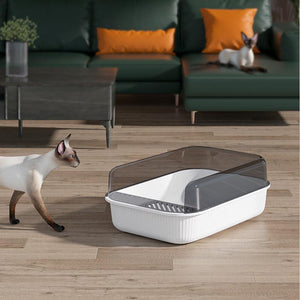 Cat Litter Box With Cat Litter Scoop 2 Colours