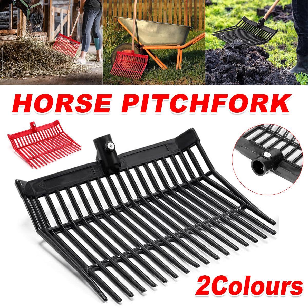 Durable ABS Horse Pitchfork Lightweight Stable & Garden Cleaning Tool