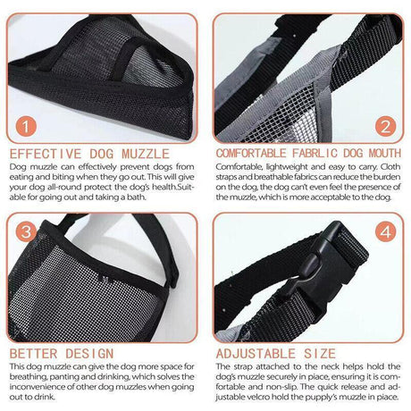 Comfortable and Secure Dog Muzzles for Long-Nosed Breeds