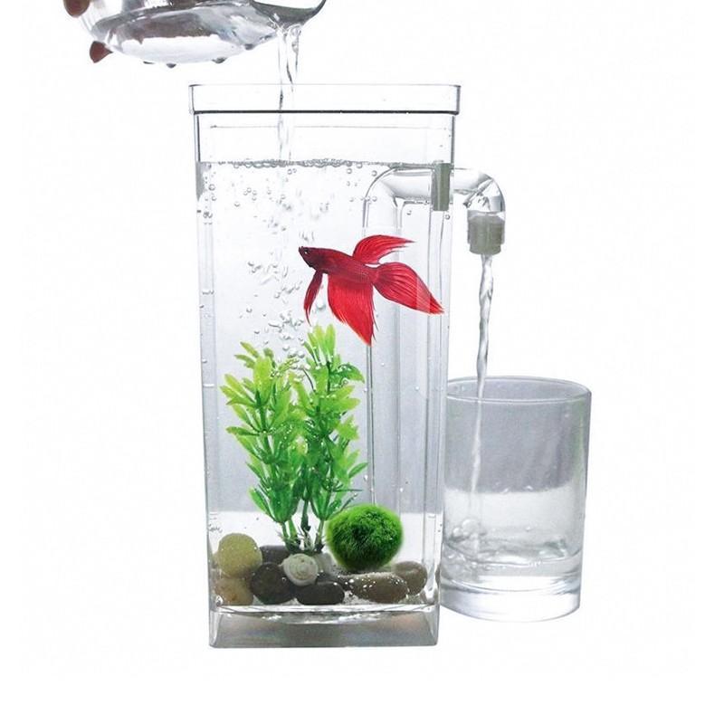 Small Fish Tank Self Cleaning Aquarium