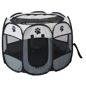 8-Panel Pet Tent Grey S/L