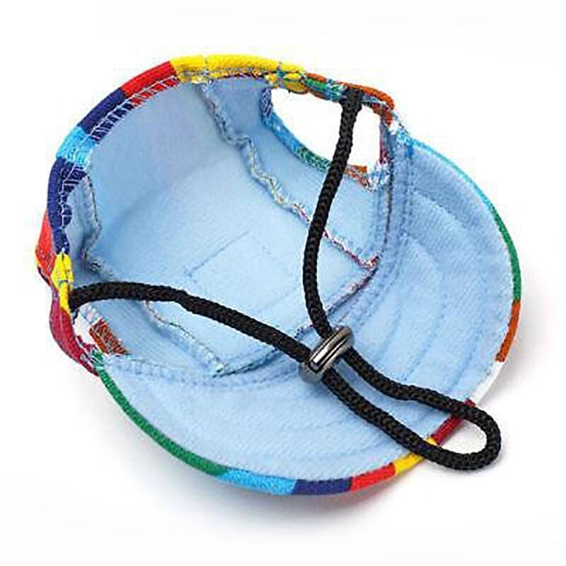 Dog Baseball Cap Outdoor Pet Sun Hat Summer Canvas Visor Puppy S-XL