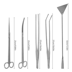 Stainless Steel Aquarium Tool Kit Curved Scissors