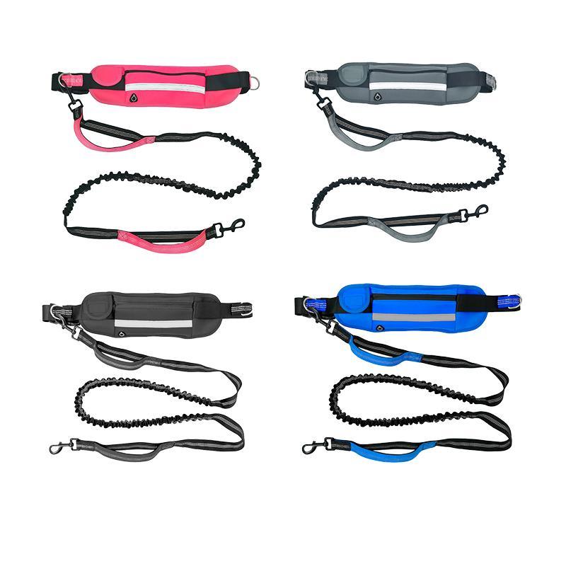 Dog Leash Lead With Waist Bag 4 Colours