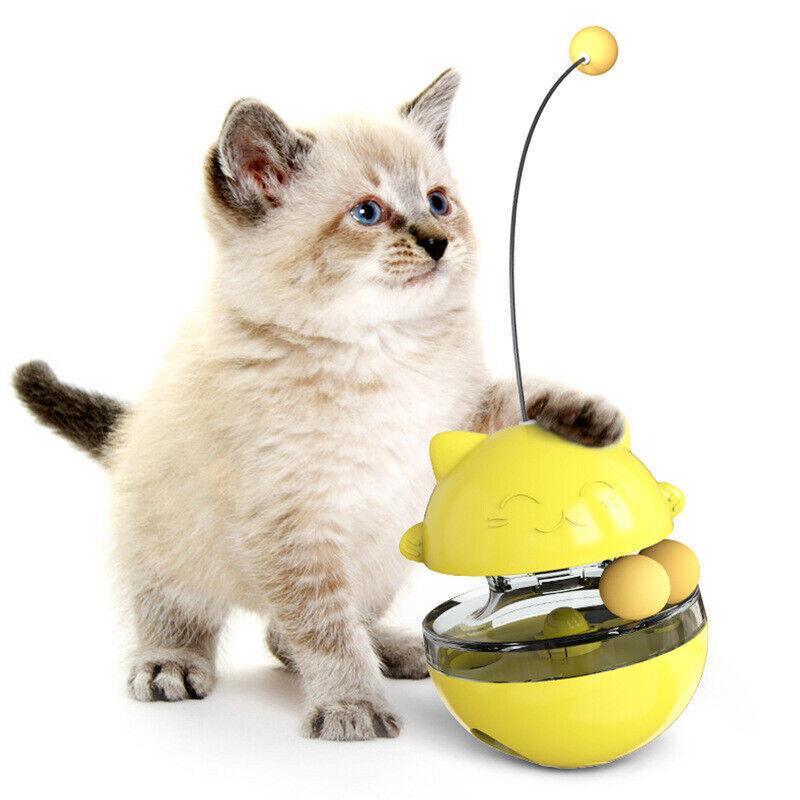 Interactive Cat Toy Treat Dispenser Ball 4 Colours