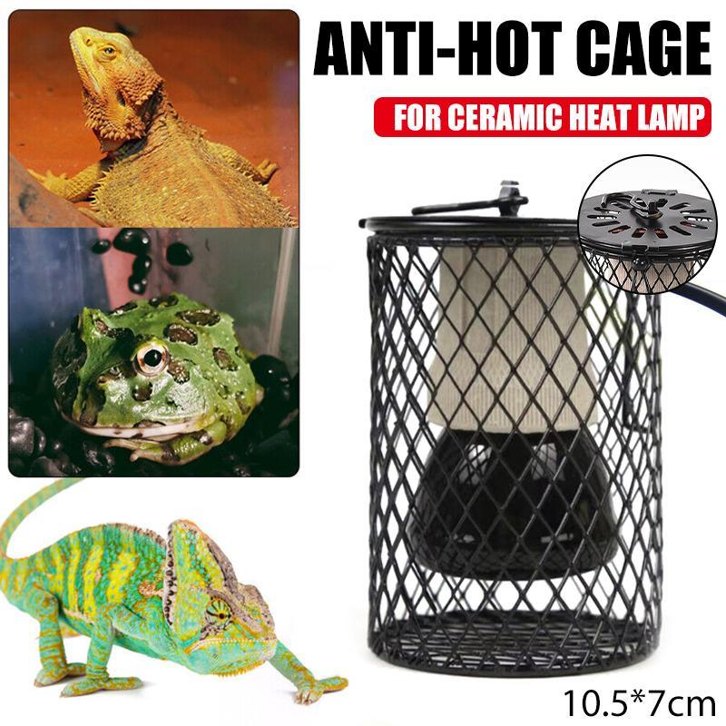 Reptile Ceramic Heat Lamp with Anti-hot Cage