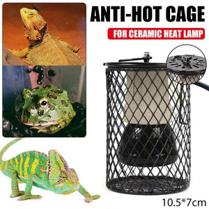 Reptile Ceramic Heat Lamp with Anti-hot Cage