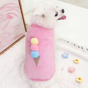 Warm Winter Dog Clothes Soft Fleece Dog Jumper