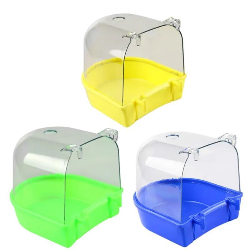 Bird Bath Tub Pet Cleaning 5 Colours 13.5*13*13cm