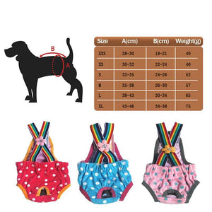 Female Pet Dog Cat Puppy Pant Menstrual Sanitary Nappy Diaper Wrap Underwear