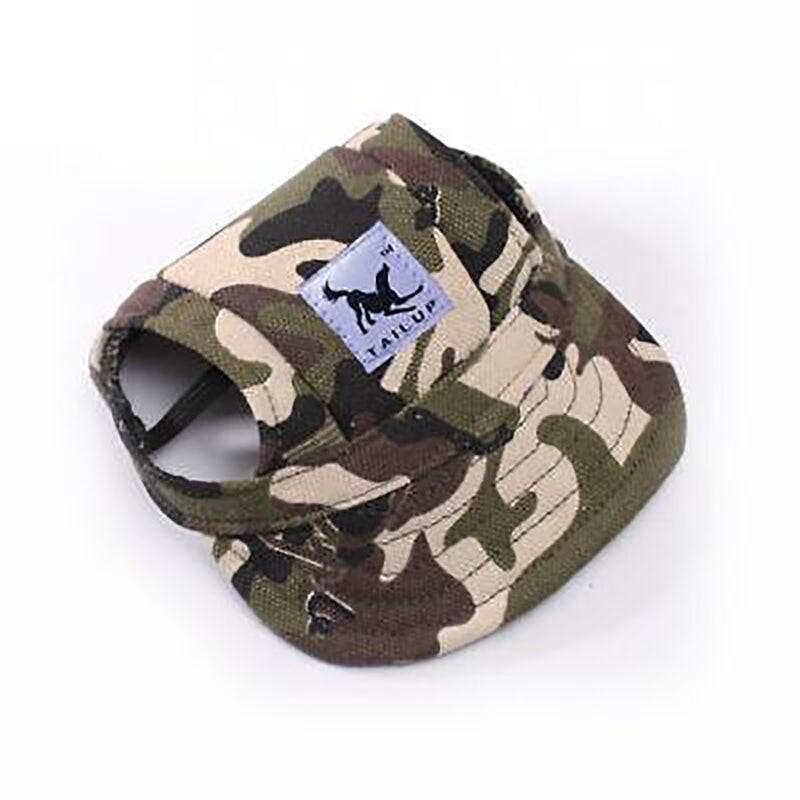 Dog Baseball Cap Outdoor Pet Sun Hat Summer Canvas Visor Puppy S-XL