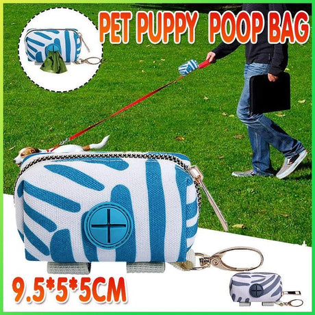 Grey Dog Poop Bag Holder