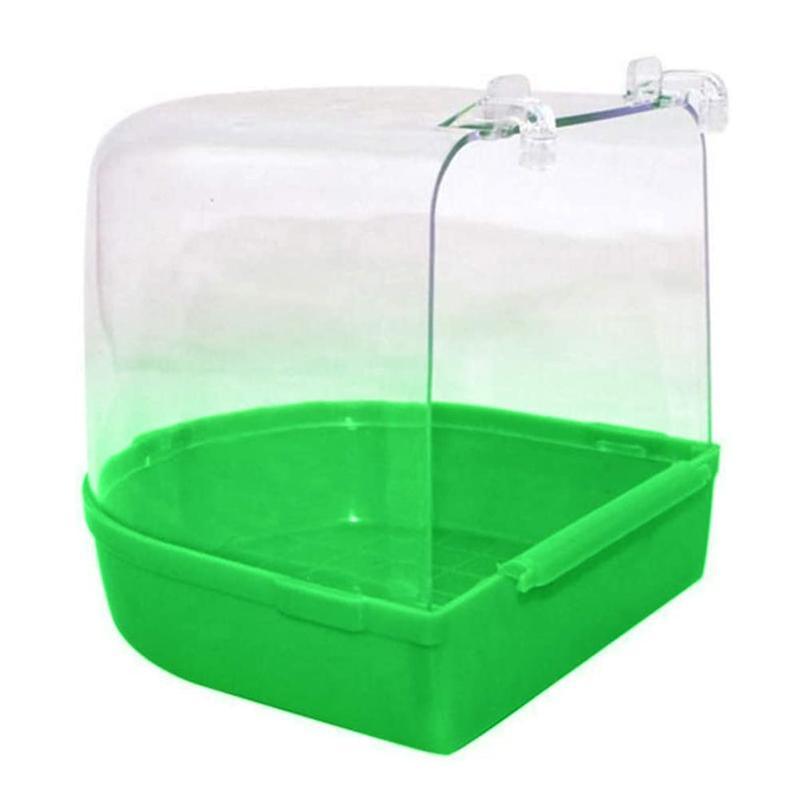 Bird Bath Tub Pet Cleaning 5 Colours 13.5*13*13cm