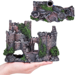 Aquarium Rocks Ancient Castle Tower Aquarium Decor 17*7*13cm