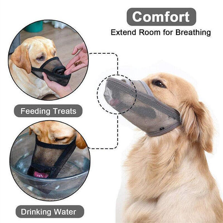 Comfortable and Secure Dog Muzzle for Anti-Barking and Biting