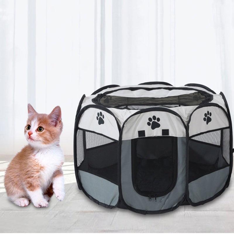 8-Panel Pet Tent Grey S/L