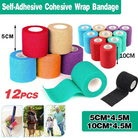 Self-Adhesive Dog Bandages in Vibrant Colors