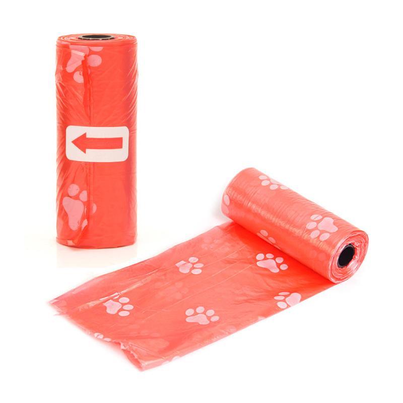 10-100 Rolls Colourful Pet Garbage Bags